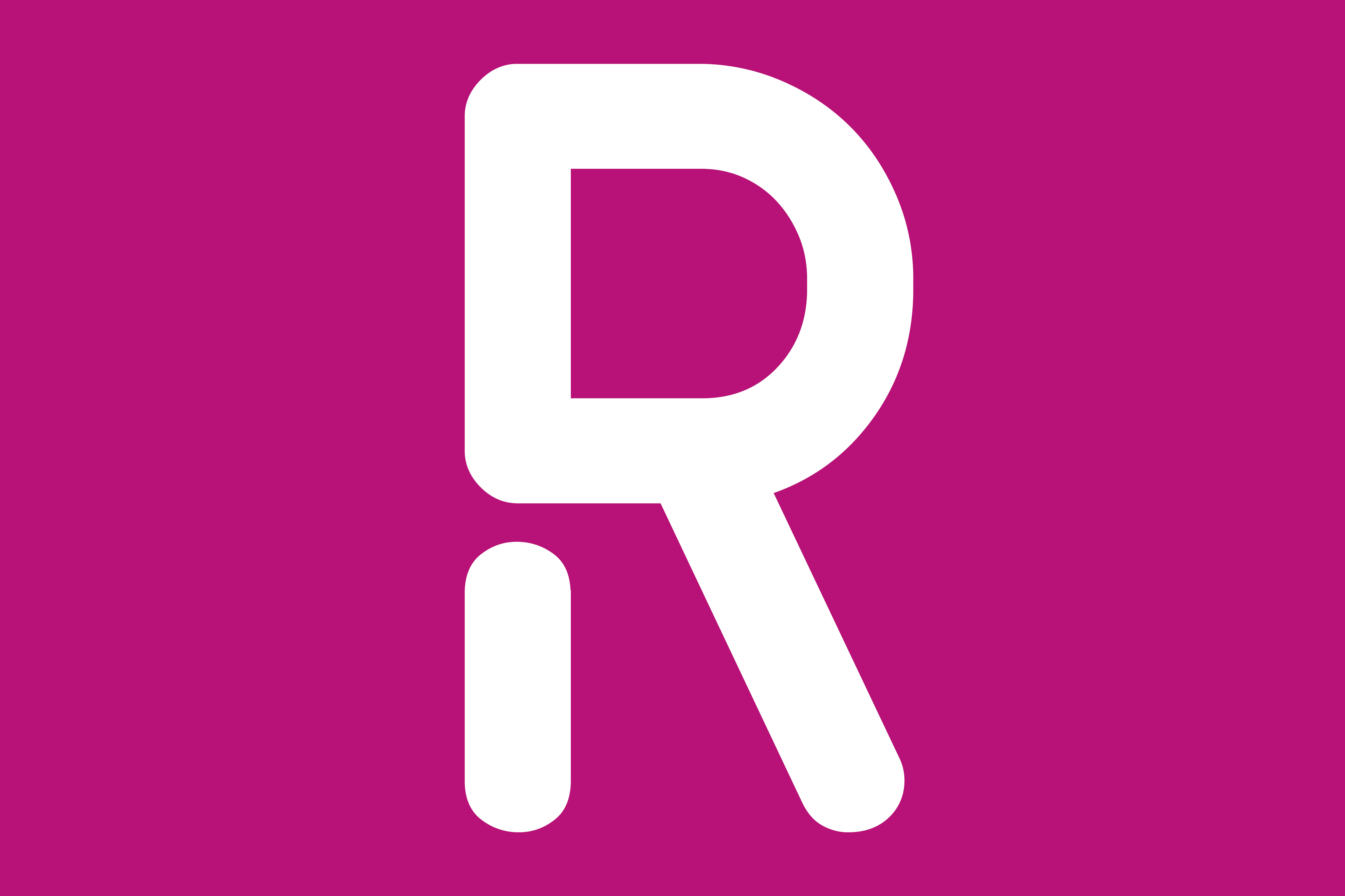 Reha Symposium 2021 Logo des Reha Symposium: ein weißes "R" vor einem pinken Hintergrund