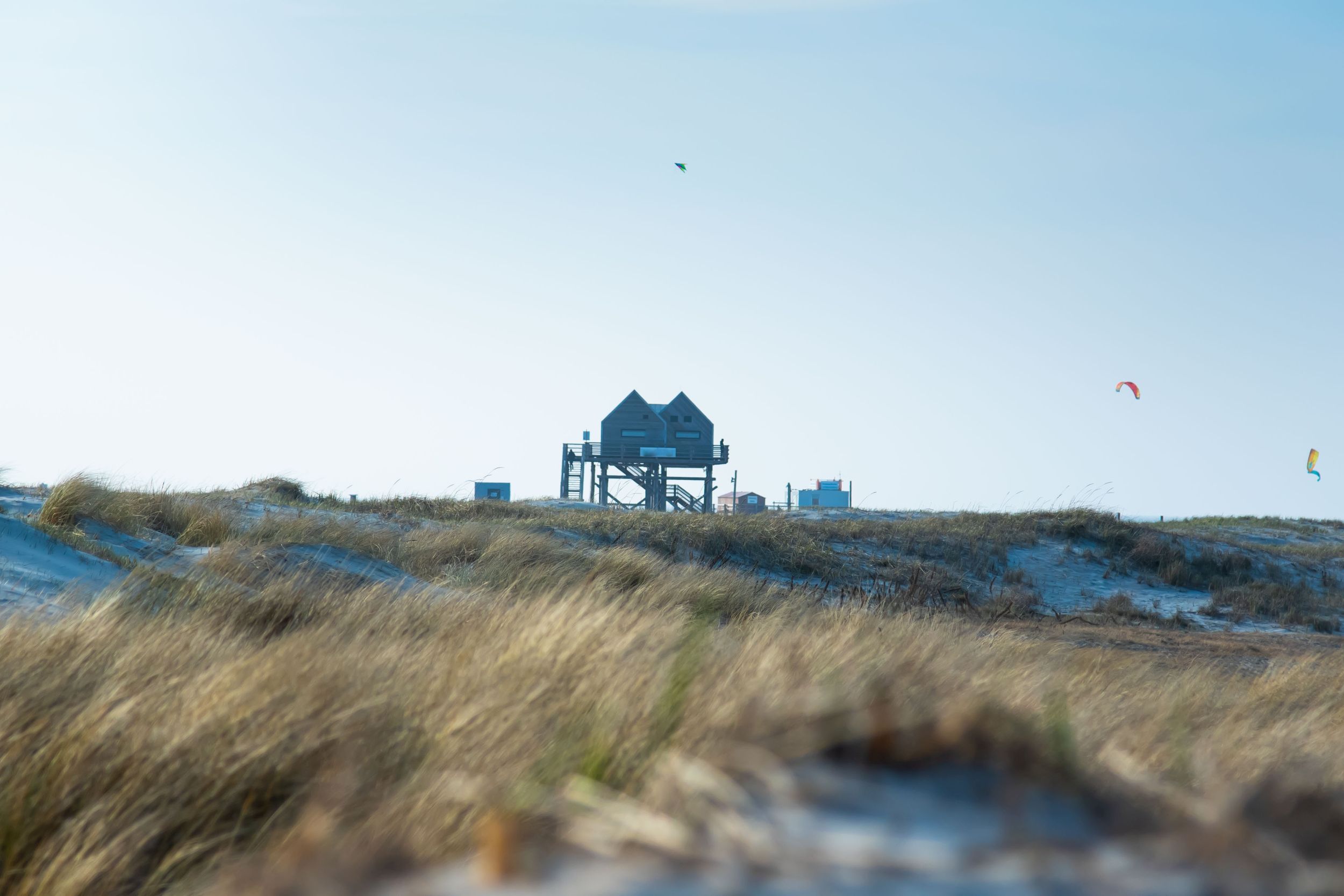 Pfahlbauten St. Peter-Ording Bilder Alttext
