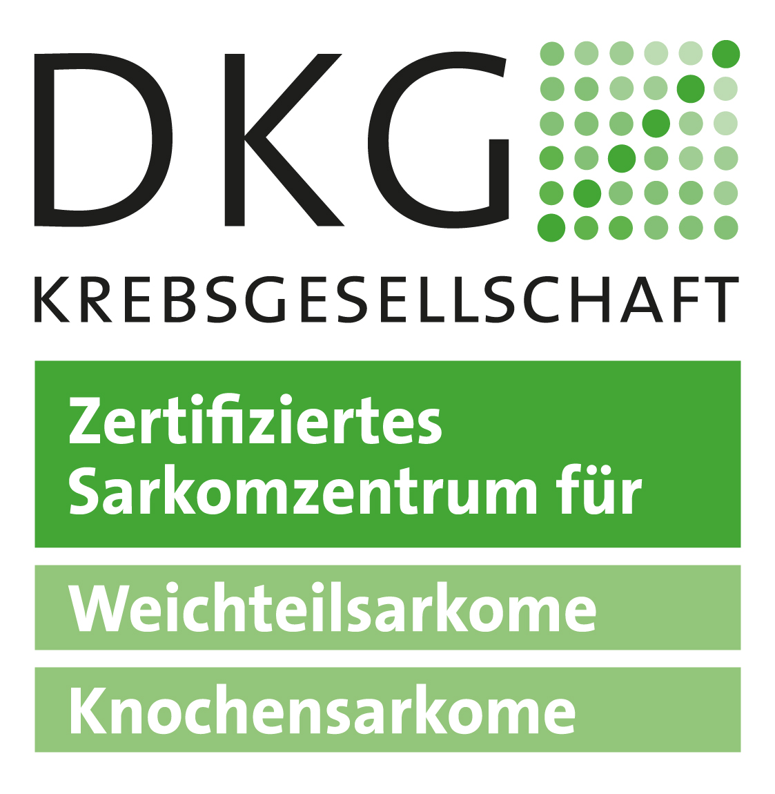 Zertifizierung als Sarkomzentrum für Weichteilsarkome der Deutschen Krebsgesellschaft (DKG) 