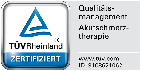 Die BG Unfallklinik ist durch den TÜV Rheinland als QMS Akutschmerz zertifiziert. 