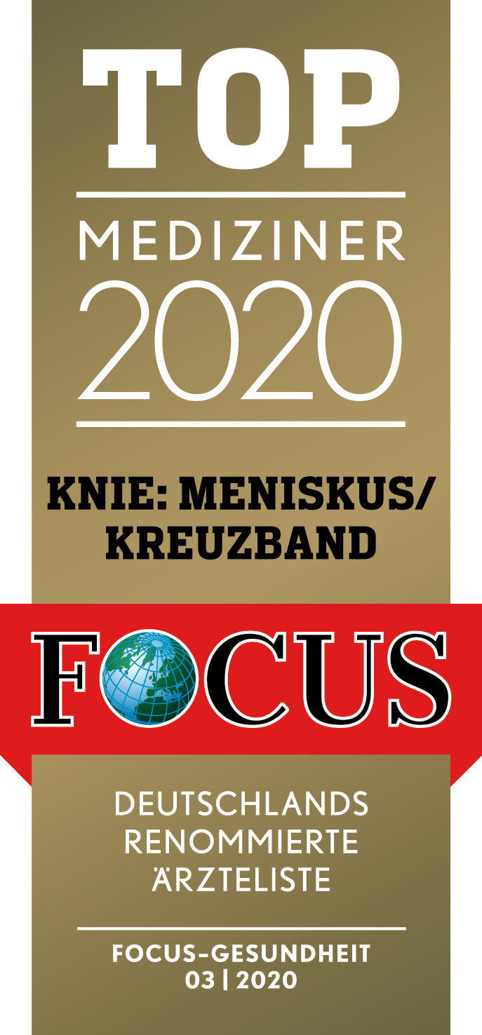 <p>Focus-Siegel Knie: Meniskus/Kreuzband. (Fotohinweis: Focus-Gesundheit)</p>