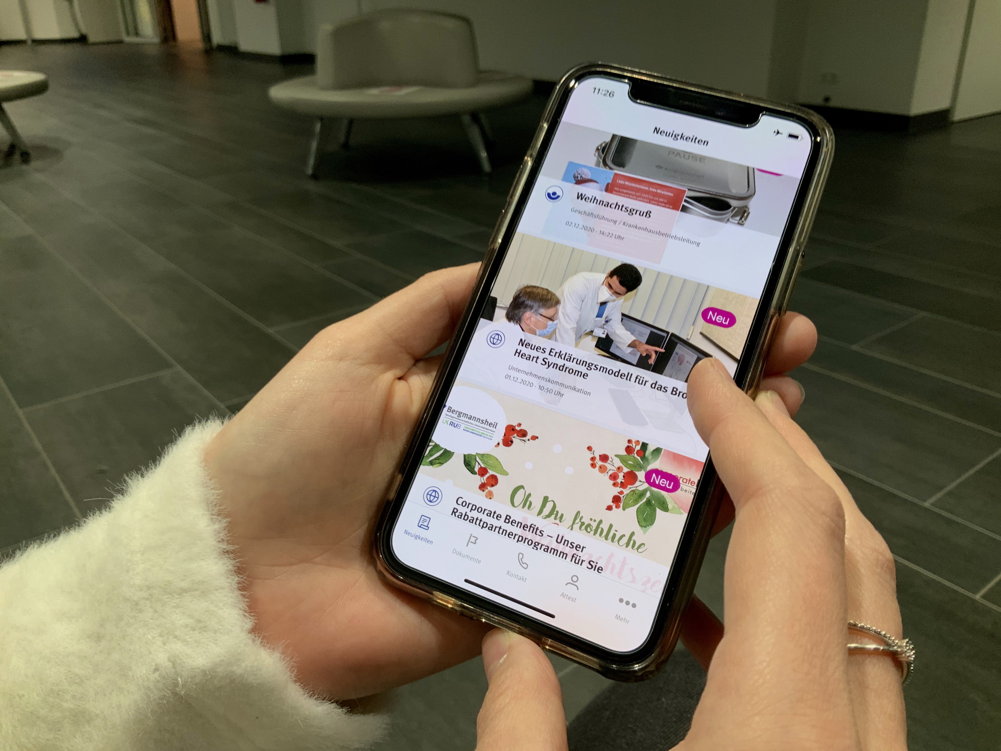 Bergmannsheil entwickelt App für Beschäftigte Bergmannsheil entwickelt App für Beschäftigte
