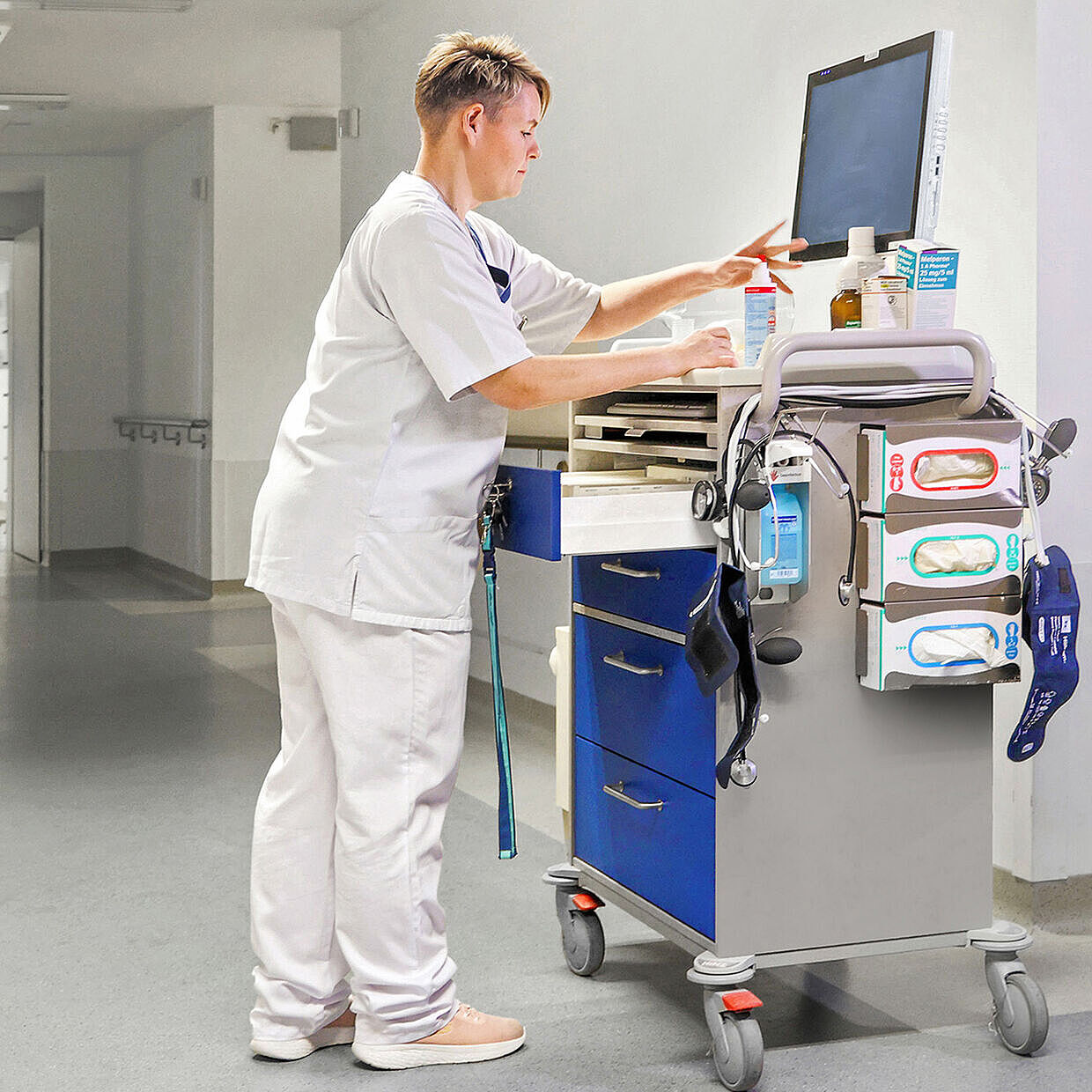 Jessica Zwiest bei der Arbeit