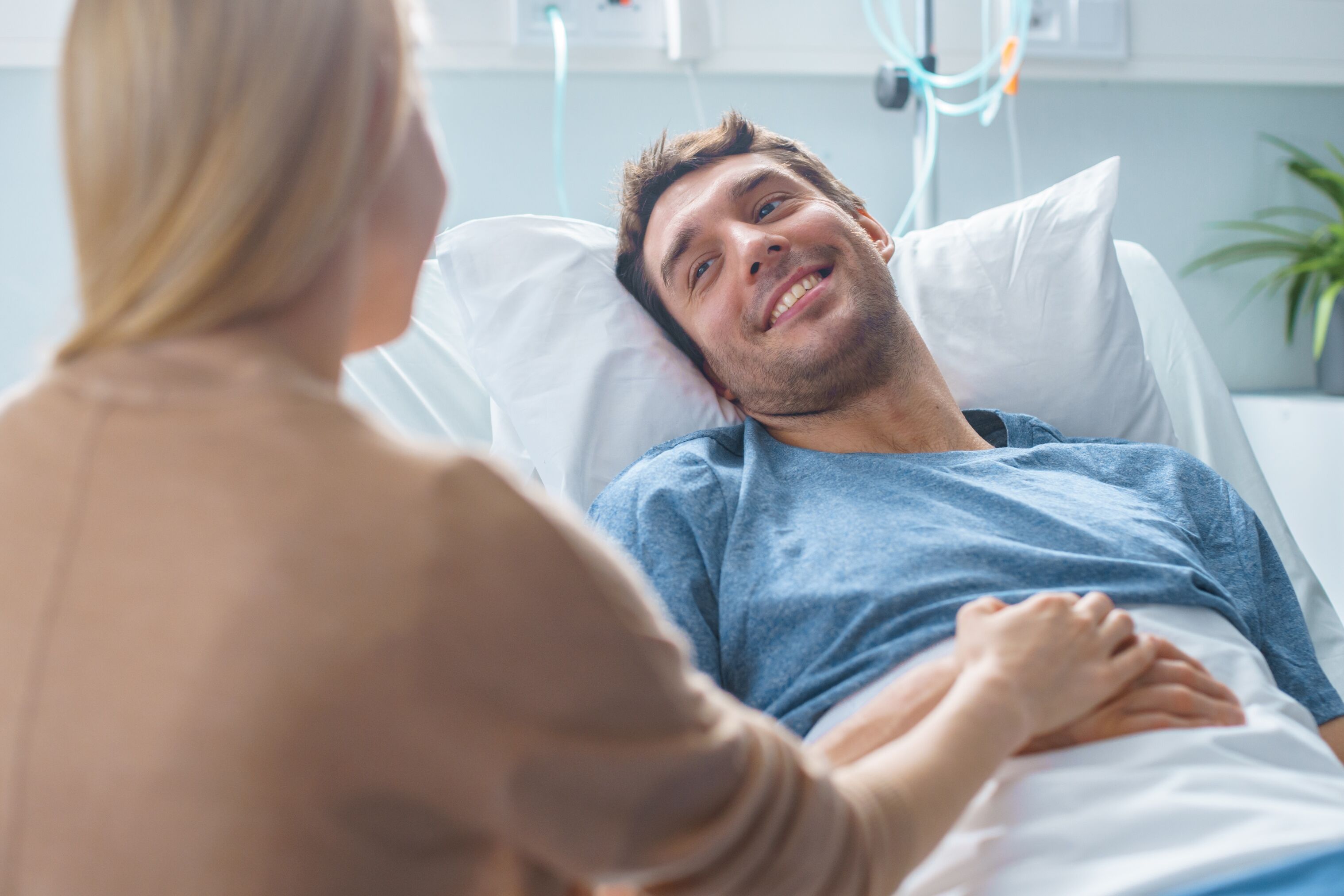Patient mit Besucherin Patient mit Besucherin