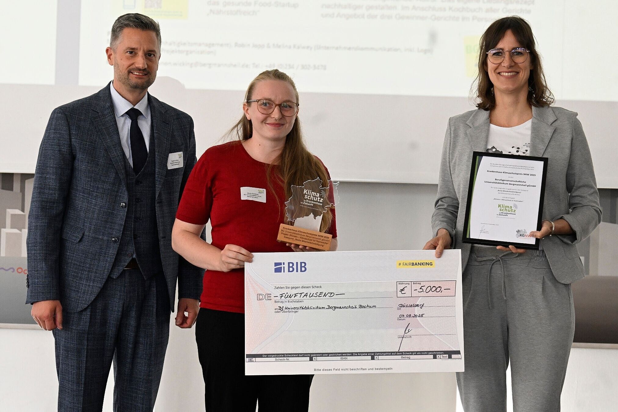 Verleihung des Krankenhaus-Klimaschutzpreis NRW 2025