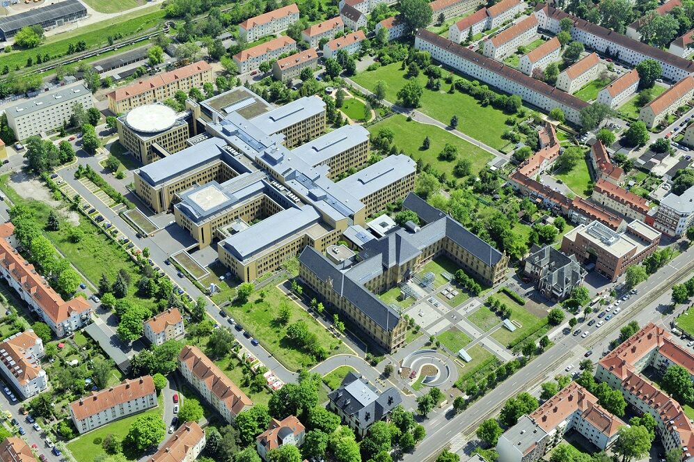 Unsere Zentren Luftaufnahme des Klinikgebäudes
