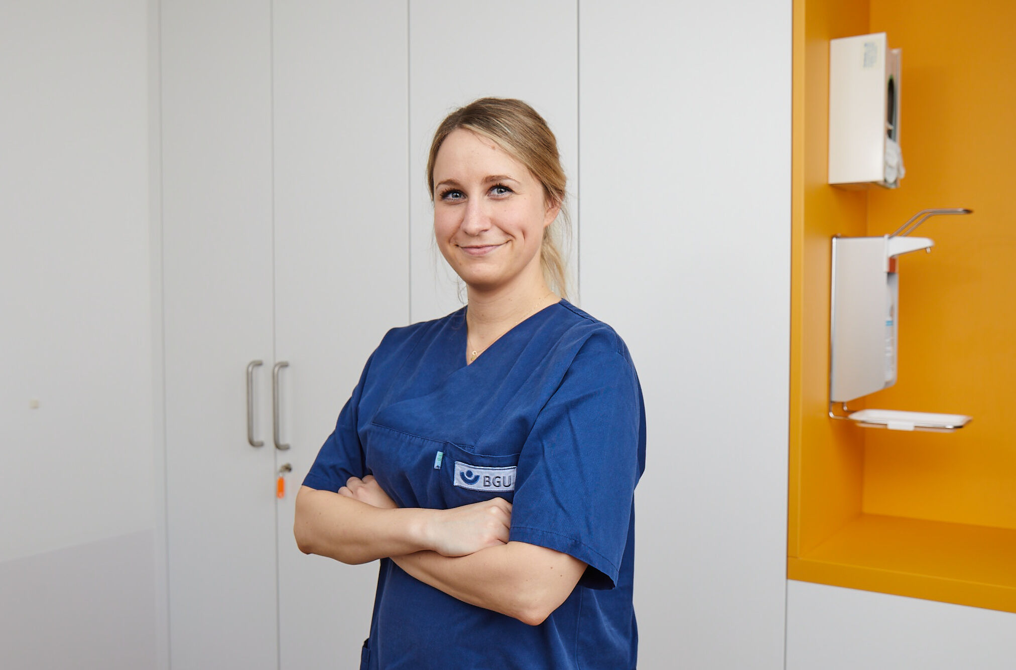 lächelnde Pflegekraft lächelnde Pflegekraft