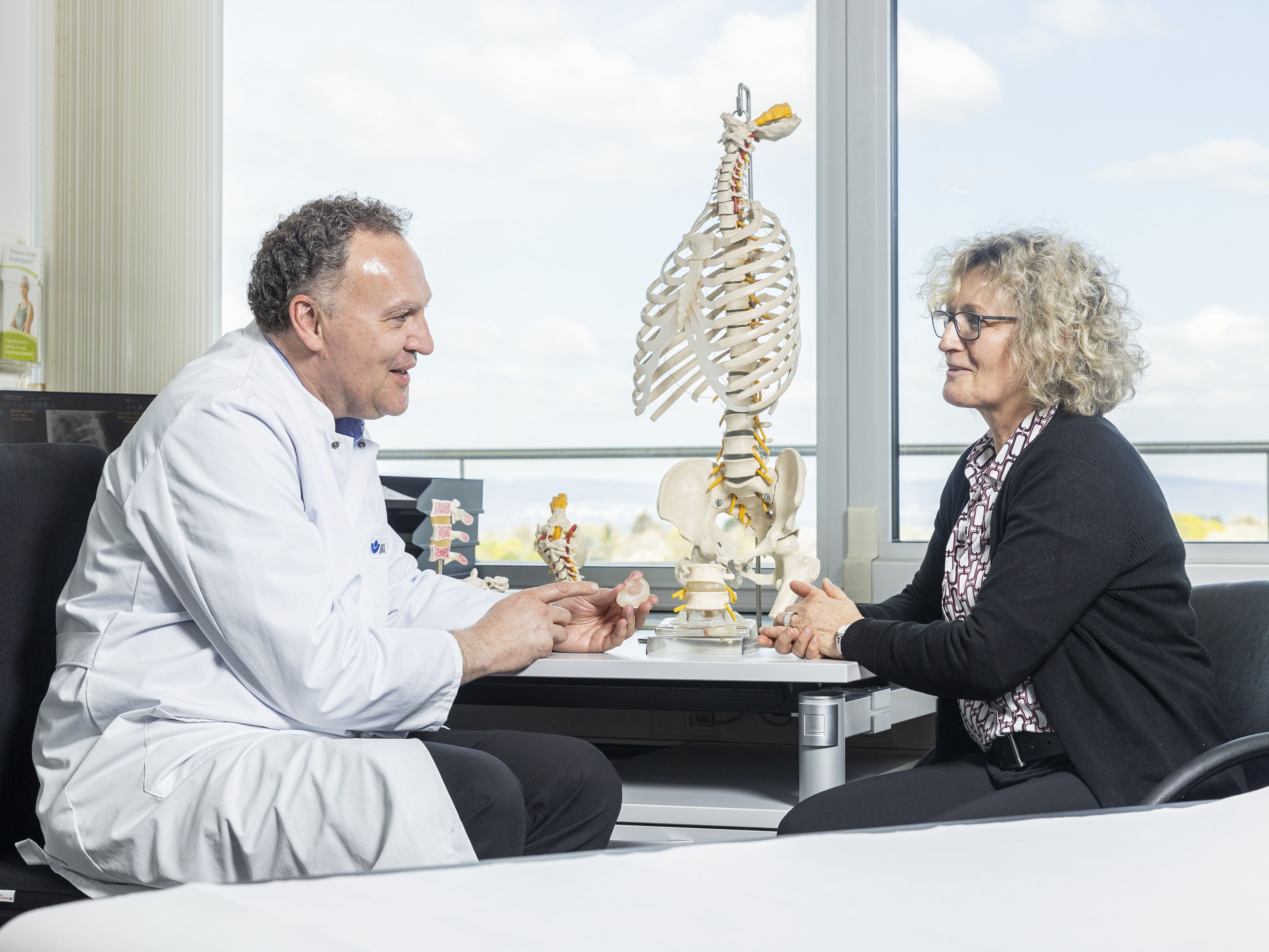 Prof. Kandziora und Patientin Prof. Kandziora und Patientin