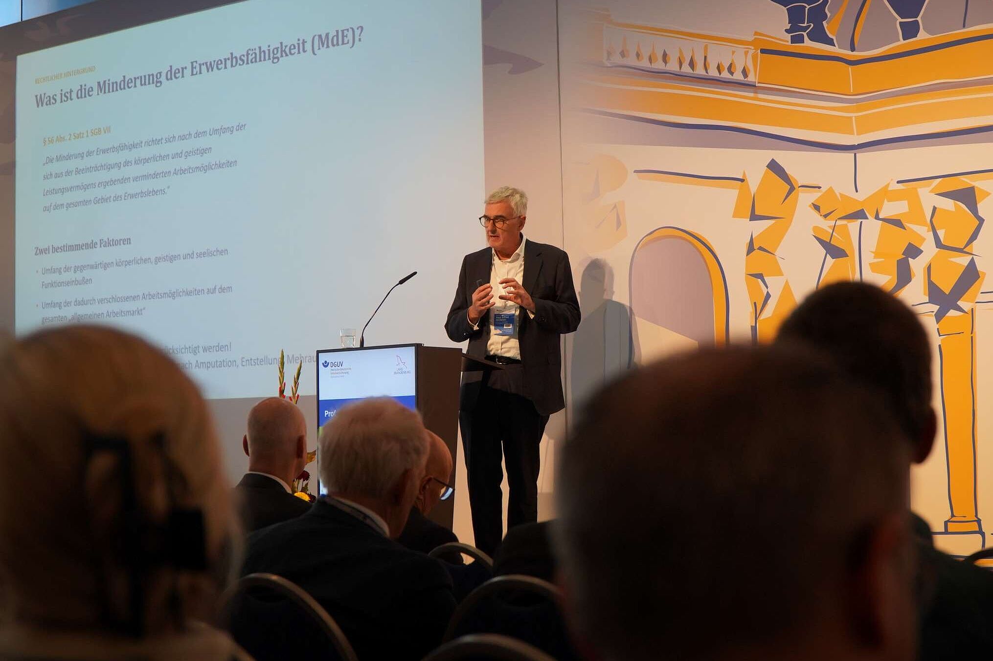 Prof. Dr. Paul Grützner, Geschäftsführer Medizin der BG Kliniken, bei den Potsdamer BK-Tagen 2026