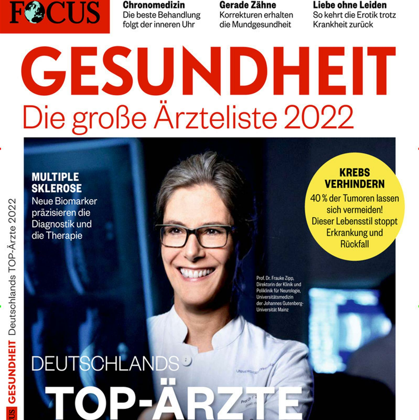 Cover FOCUS-Ärzteliste 2022