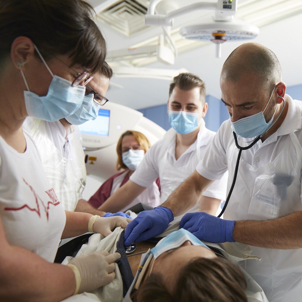 Patientenübernahme im Schockraum