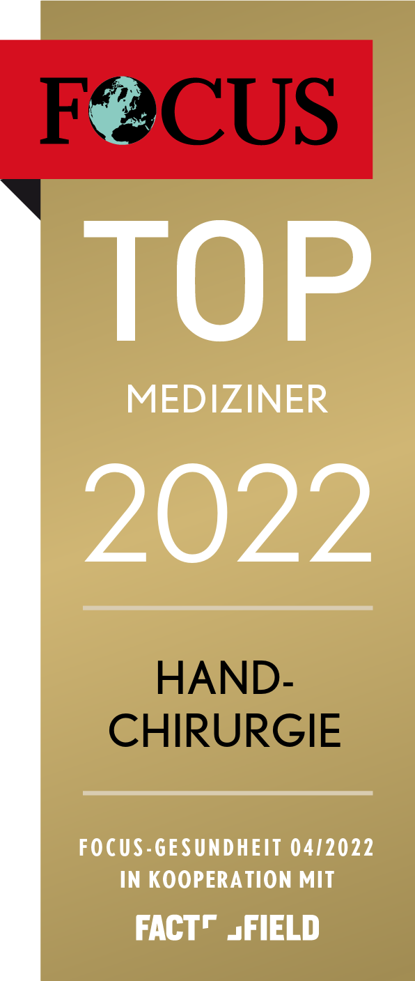 <p>Gütesiegel Handchirurgie (Bild: FOCUS Gesundheit)</p> <p>Gütesiegel Handchirurgie (Bild: FOCUS Gesundheit)</p>