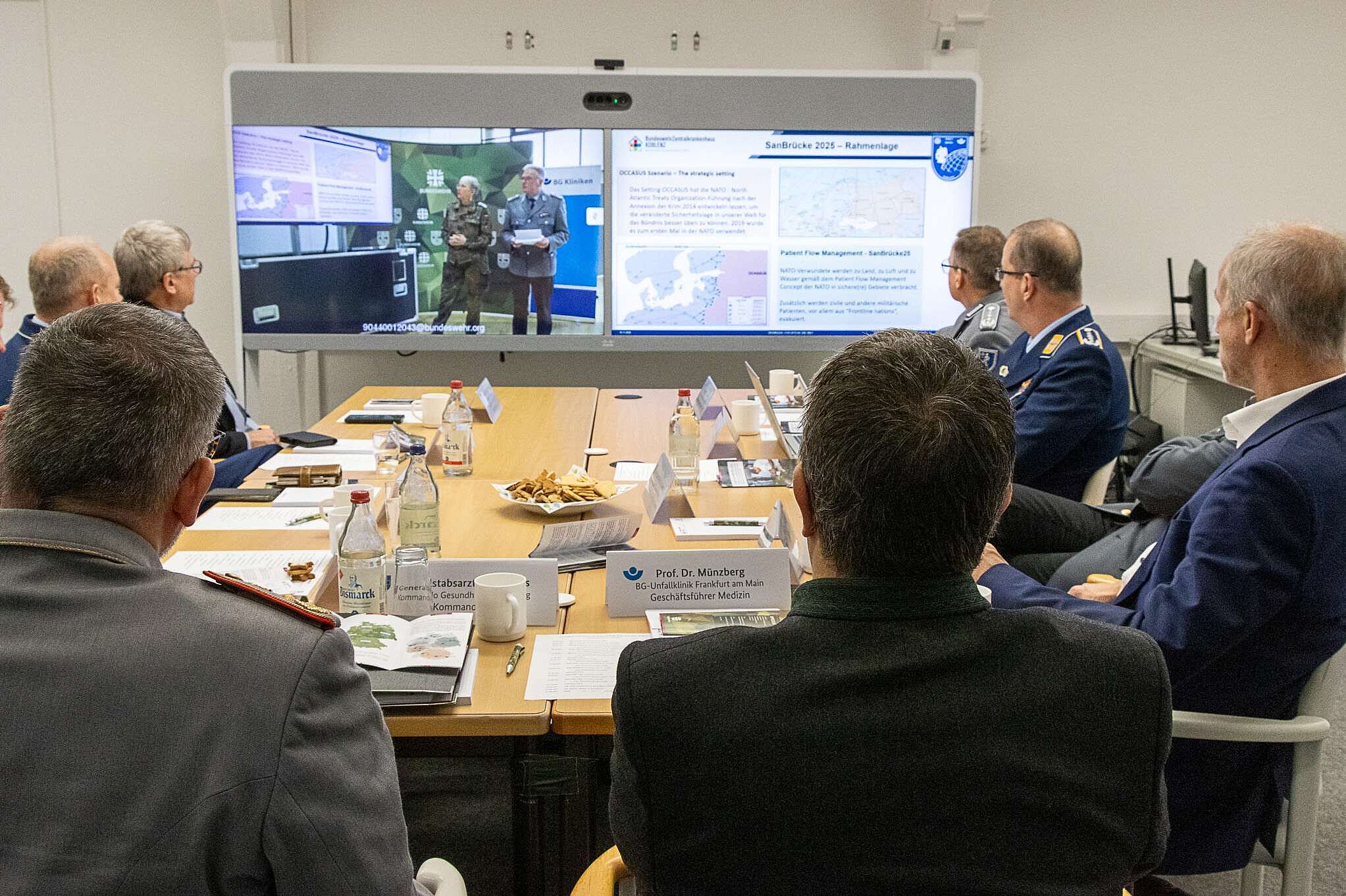 (Foto: BG Kliniken) Simulationsübung „SanBrücke 2025“