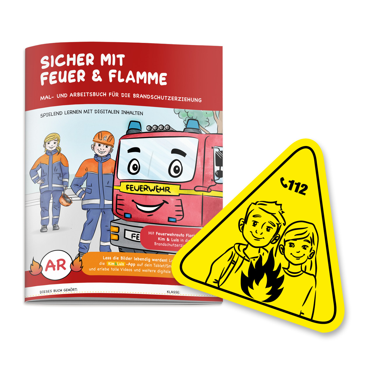 <p>Brandschutzbuch „Sicher mit Feuer und Flamme“</p>