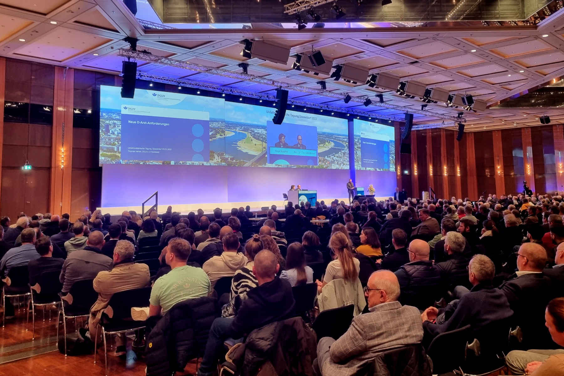 Der Vortragssaal war während der zwei Konferenztage durchweg gut gefüllt. Bildnachweis: BG Universitätsklinikum Bergmannsheil