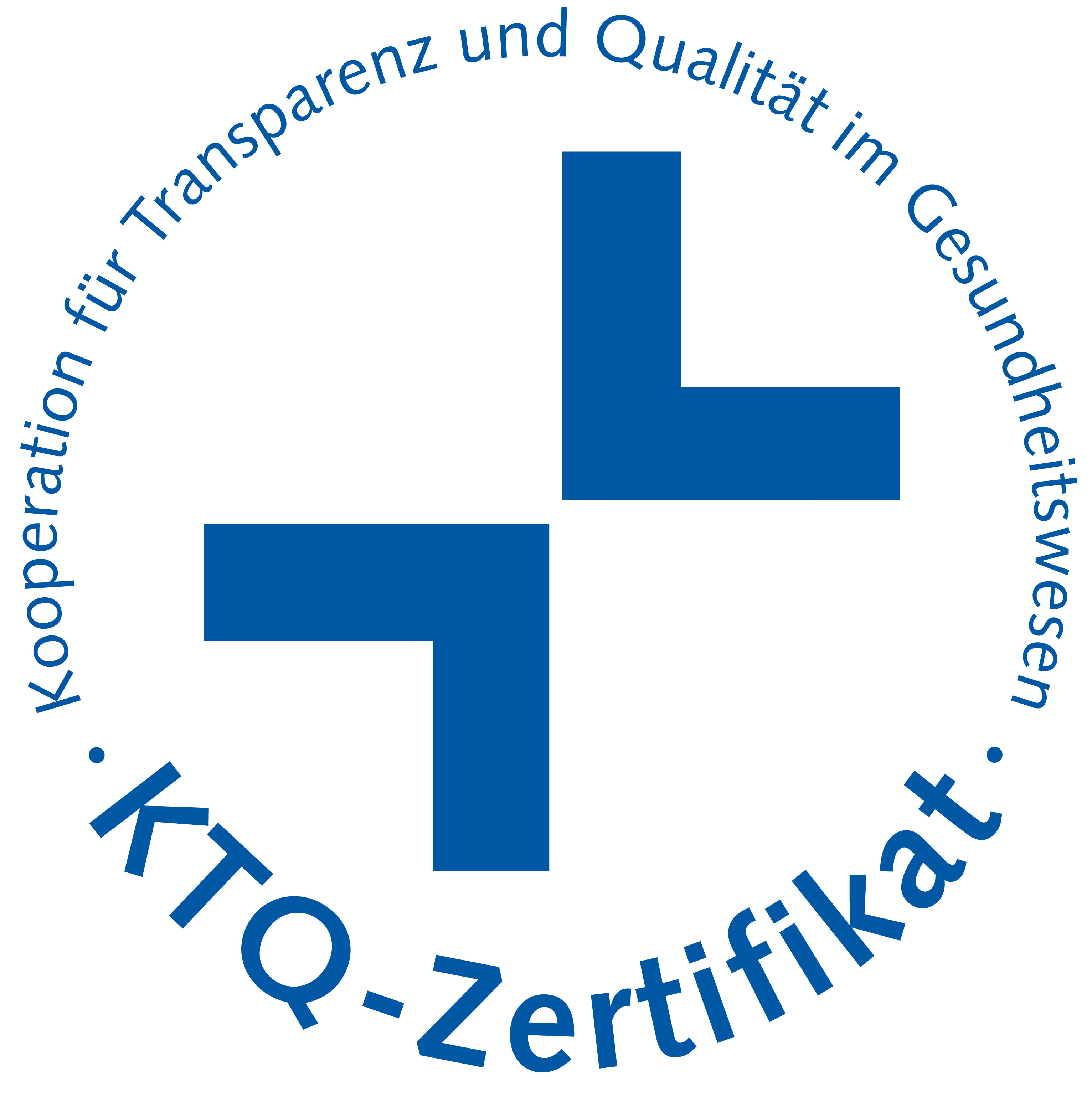 Zertifikat für Kooperation für Transparenz und Qualität im Gesundheitswesen