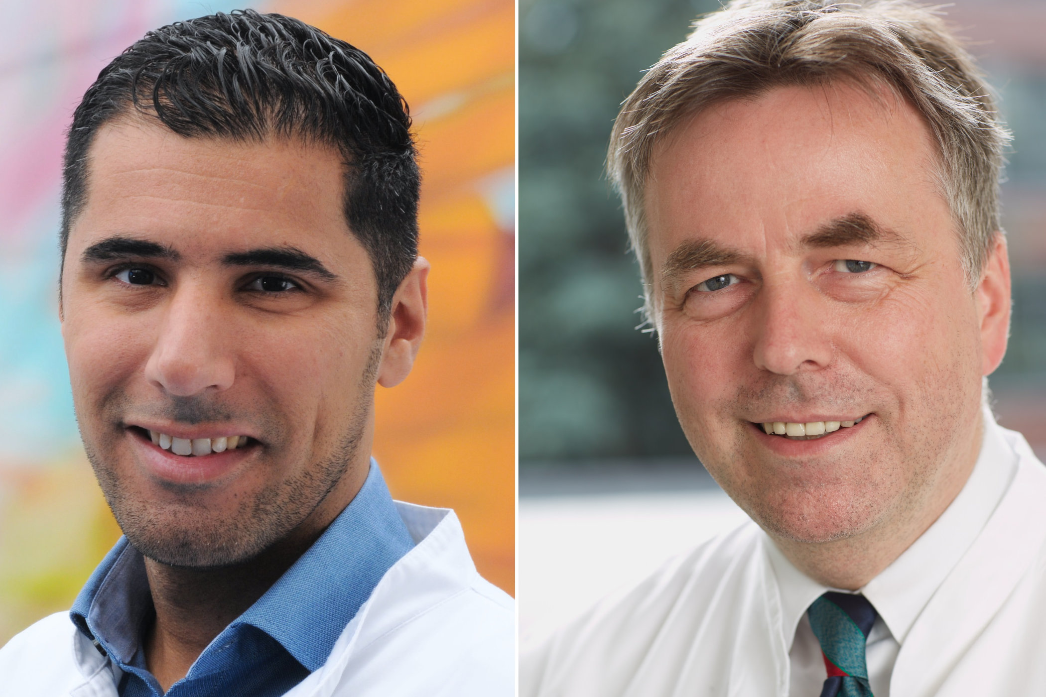 Dr. Assem Aweimer und Prof. Dr. Andreas Mügge. Bild: Bergmannsheil Dr. Assem Aweimer und Prof. Dr. Andreas Mügge. Bild: Bergmannsheil